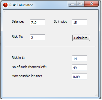 Lot size calculator | Forex Factory